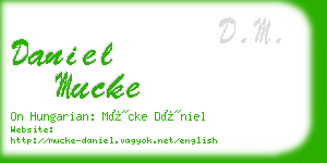 daniel mucke business card